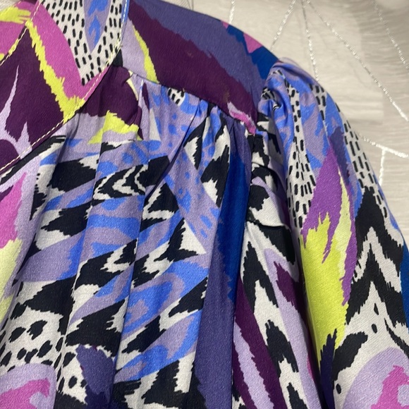 Marie Oliver Natalie dress pinks purples blues 4/6 - Picture 13 of 14